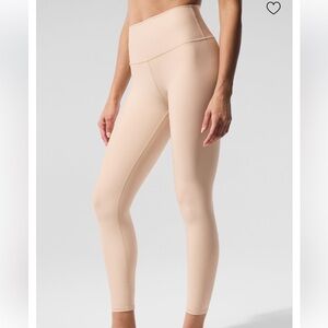 NWT Alo 7/8 Airlift Yoga Leggings High Waist in Macadamia Beige High Rise Pants